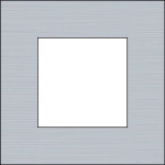 Afdekplaat enkelvoudig Alu Grey