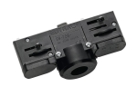 EuTrac 3 - fase rail adapter, Zwart inclusief draadstang en trekontlasting
