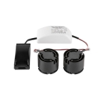 New Tria® 155, double Ledmodule, 2700K, 38°, phase, Zwart