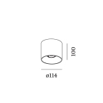 Plafonnier Radius 1.0 Par16 max 35W Gu10 Bronze 220 - 240Vac
