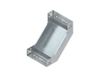 Vertical inside elbow 90°, 60 x 202mm, with unperforated side beams