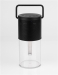Jam Black Iron & clear ABS Led 5W 10lm 3000K IP20 D: 11 H: 24cm