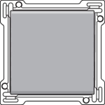 Set de finition pour interrupteur ou bouton - poussoir simple Sterling