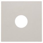 Afwerkingsset voor enkelvoudige coaxaansluiting voor TV, light Grey