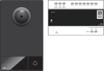 Videokit, 2 - draads, met controller en buitenpost, voor opbouw, 1 beldrukknop