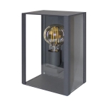 Kadro E27 wandlamp 8W A60 IP44 Antraciet