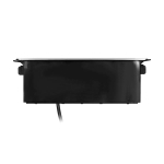 Boîtier d'alimentation encastré pour meuble avec bord fraisé plat, chargeur USB de type Schuko, un c