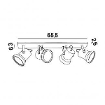 Ceiling lamp in brushed Nickel