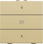 Commande audio simple avec Led pour Niko Home control Alu Gold