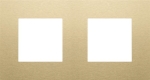 Double cover plate with 71mm center distance, Niko Pure Aluminum brushed Gold
