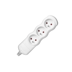 Stekkerdoos splitter 3 x 2 polig + A, Wit