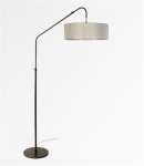 Floor lamp in brushed Bronze