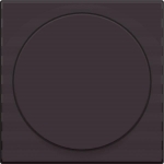 Afwerkingsset voor universele draaiknopdimmer of extentie dark Brown