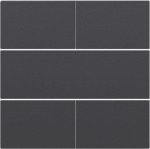 Afwerkingsset voor 4 - voudige potentiaalvrije drukknop Anthracite