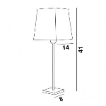 Lampe de table en Bronze griffé
