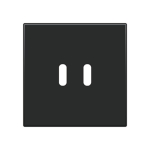 Afwerkingsset voor dubbele smart USB-C-lader Black coated