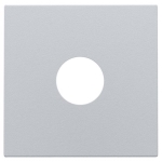 Afwerkingsset voor enkelvoudige coaxaansluiting voor TV, Sterling coated