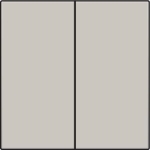 Afwerkingsset voor dubbele elektronische schakelaar of drukknop Light Grey