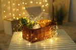 Modee Christmas lighting string 100 Led / 5 meter / 5cm 2700K - 3 x AA batteries not included