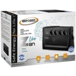 Ups noodvoeding 230V - Infosec Zen Live 1000VA UPS line interactive - 4 x stopcontact
