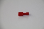 Vrouwelijk faston volledig geisoleerd 0.25 - 1.5mm² 6.3 x 0.8 Rood