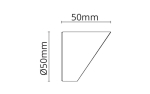 Hovden Graphite mini visor Aluminum