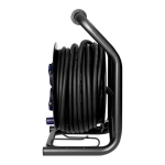 Kabelhaspel met 4 vaste stopcontacten, 30m rubberen kabel, IP44, H07RN-F 3 x 2.5mm²