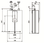 Compacte doorstromer, Wit, onderbouw nominale spanning: 400V vermogen: 11 / 13,5kW gewicht: 2,1