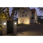 Ainos square avec détecteur , applique ou plafonnier apparent Led outdoor, Anthracite, commutateur C