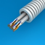 Voorgekabelde buis 2 x UTP cat6 diameter 20mm full Lsoh op rol van 100m CPR klasse: DCA s2d2a1