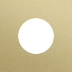 Plaque de recouvrement simple, pour 1 prise de courant, Niko Rocker et Niko Toggle, Alu Gold brushed