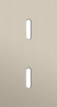 Double cover plate, vertical 71mm centre distance, for two single switching functions, Niko Rocker