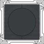 Afwerkingsset op / neer voor draaischakelaar Anthracite