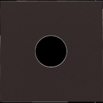 Afwerkingsset voor enkelvoudige coaxaansluiting voor TV, dark Brown coated