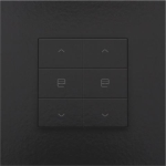 Commande de moteur double pour Niko Home control Bakelite Black