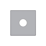 Afwerkingsset voor enkelvoudige coaxaansluiting voor TV, Sterling coated