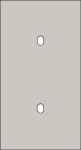 Plaque de recouvrement double, verticale 71mm d'entraxe, pour deux fonctions de commutation simple,