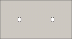 Double cover plate, horizontal 71mm centre distance, for two single switching functions, Niko Toggl