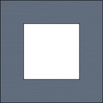 Enkelvoudige afdekplaat, Niko Pure Aluminium Blauw geborsteld Grijs
