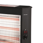 Kwartskachel met regelbare thermostaat 700W bovenzijde 1 stang - 1400W voorzijde 2 stangen - 2100W