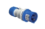 CEE stekker 32A / 220V / 2 polig + A / IP44 Blauw
