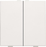 Bouton - poussoir double pour Niko Home control Blanc