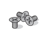 Powder - coated spare screw for splashproof garden posts, Grey