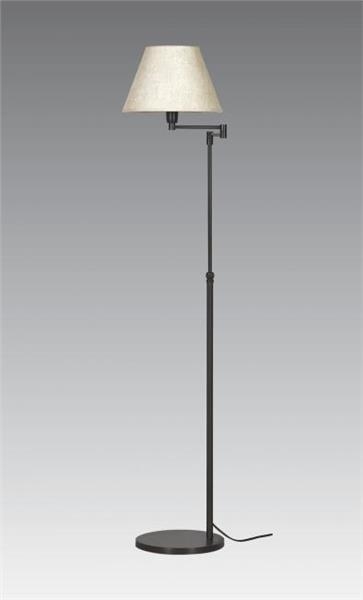 Floor lamp in brushed Chrome