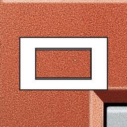 LivingLight - rechthoekige afdekplaat 4 modules Steen