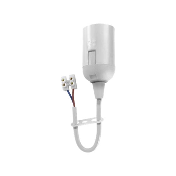 Soquet E27 Blanc avec câble