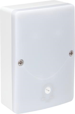 Interrupteur crépusculaire 10A (230V) à utiliser à l'extérieur Blanc