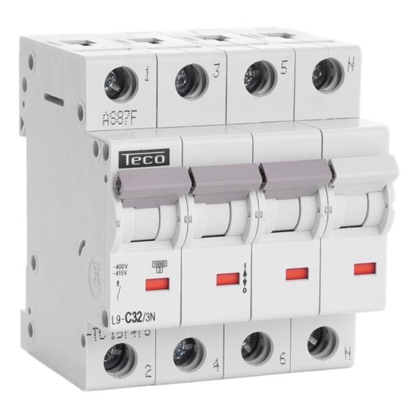 Disjoncteur 3 pôles + N 32A 10kA courbe C
