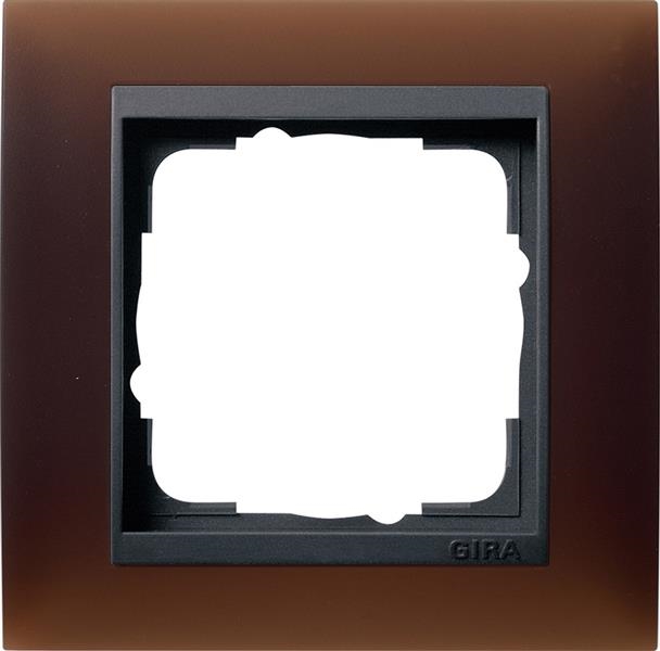 Cadre finition 1 x pour Anthracite Gira Event opaque Brun foncé