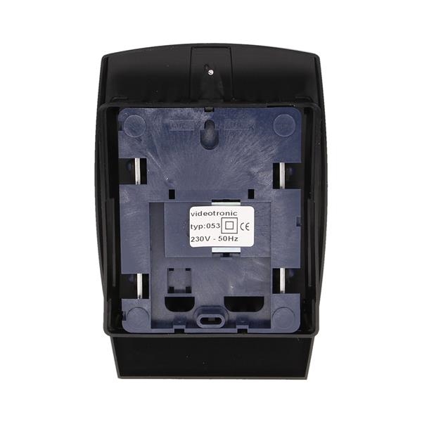 Tweetonige gong deurbel 8V, Zwart